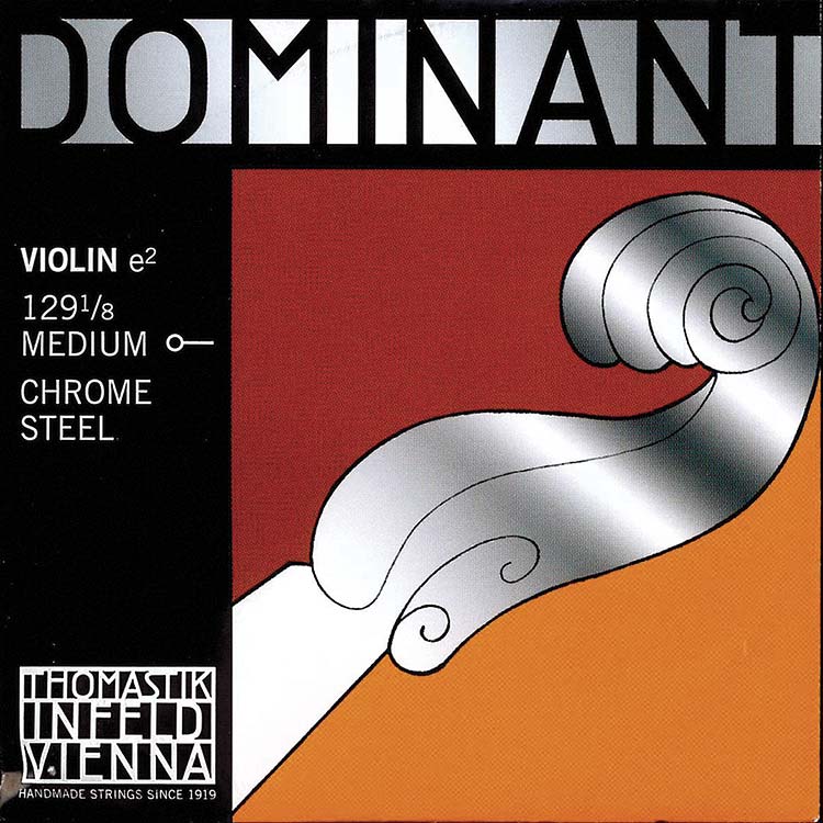 Dominant 1/8 Violin E String - Steel (Blank) with Ball End