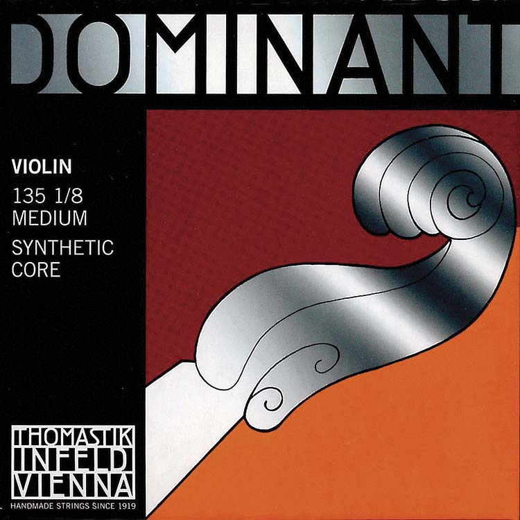 Dominant 1/8 Violin String Set with Wound Ball End E
