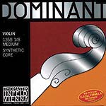 Dominant 1/8 Violin String Set - Medium with Steel Ball End E