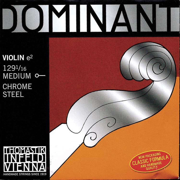 Dominant 1/16 Violin E String - Steel (Blank) Ball End