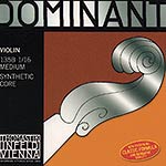 Dominant 1/16 Violin String Set - Medium with Steel Ball End E