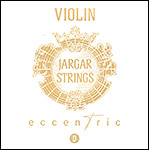 Jargar Eccentric Violin 4/4 D String - Silver/Synthetic: Medium