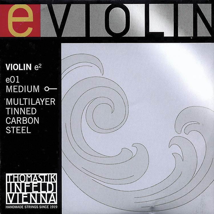E Violin (EO1) String - Multilayered Carbon Steel/Tin-Plated