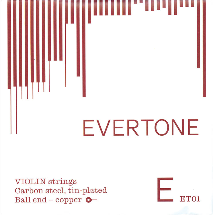 Evertone Violin 4/4 E String - tin-plated/carbon steel: medium