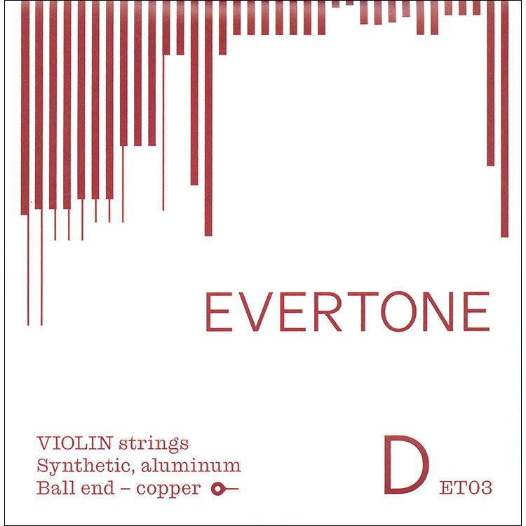 Evertone Violin 4/4 D String - aluminum/synthetic: medium