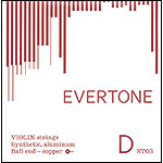 Evertone Violin 4/4 D String - aluminum/synthetic: medium