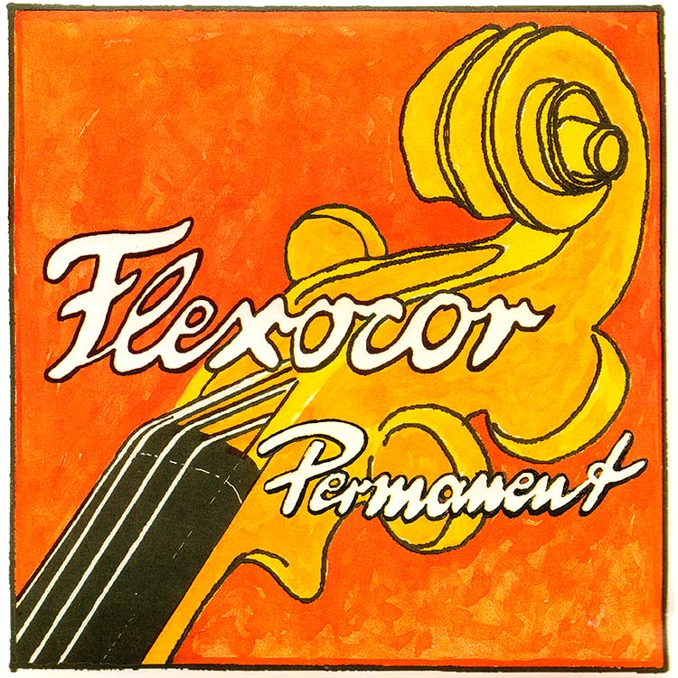 Flexocor-Permanent Violin String Set: Medium with Ball End E