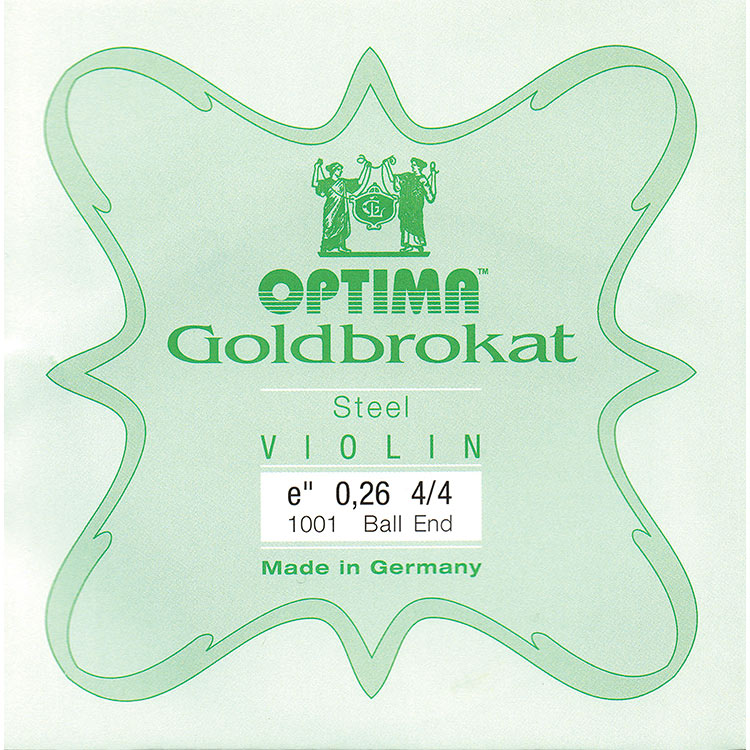 Goldbrokat Violin E String - Steel: Medium (#26 Gauge) with Ball End