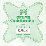 Goldbrokat Violin E String - Steel: Heavy (#27 Gauge) with Ball End