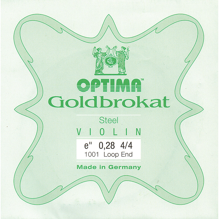 Goldbrokat Violin E String - Steel: Extra Heavy (#28 Gauge) with Loop End