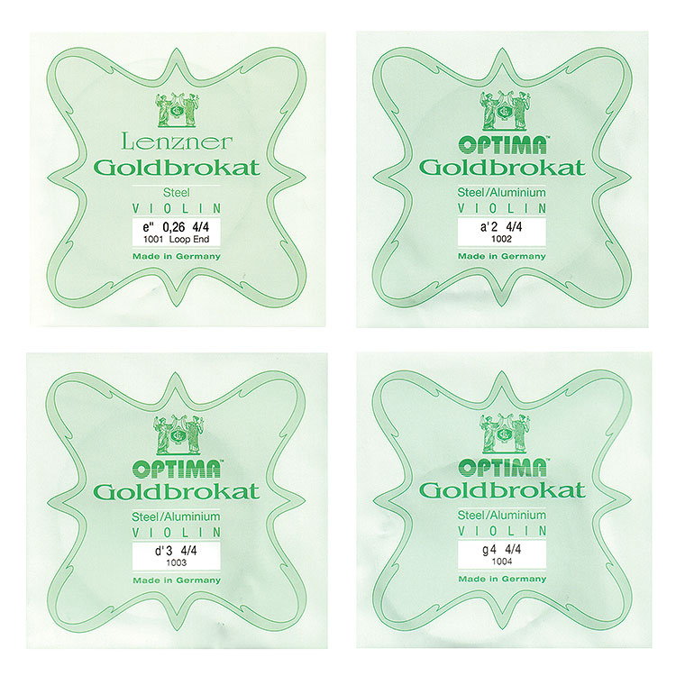 Goldbrokat Violin String Set - Medium with Loop End E
