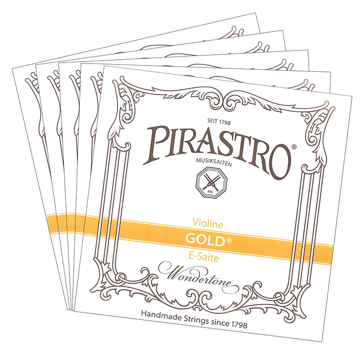 Gold Label Violin E - 5 Pack, Medium Loop End