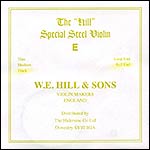 Hill Violin E String - steel: Thick, Ball