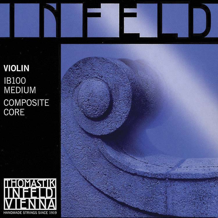 Infeld Blue Violin String Set - Medium,  removable ball end E