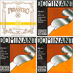 JSI Special Violin String Set: Gold Label E Ball, Dominant A, D, G