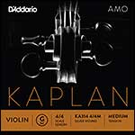 Kaplan Amo 4/4 Violin G String - Silver Wound on Synthetic Core: Medium