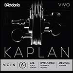 Kaplan Vivo 4/4 Violin A String - aluminum Wound on Synthetic Core: Medium