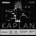 Kaplan Vivo 4/4 Violin G String - Silver Wound on Synthetic Core: Medium