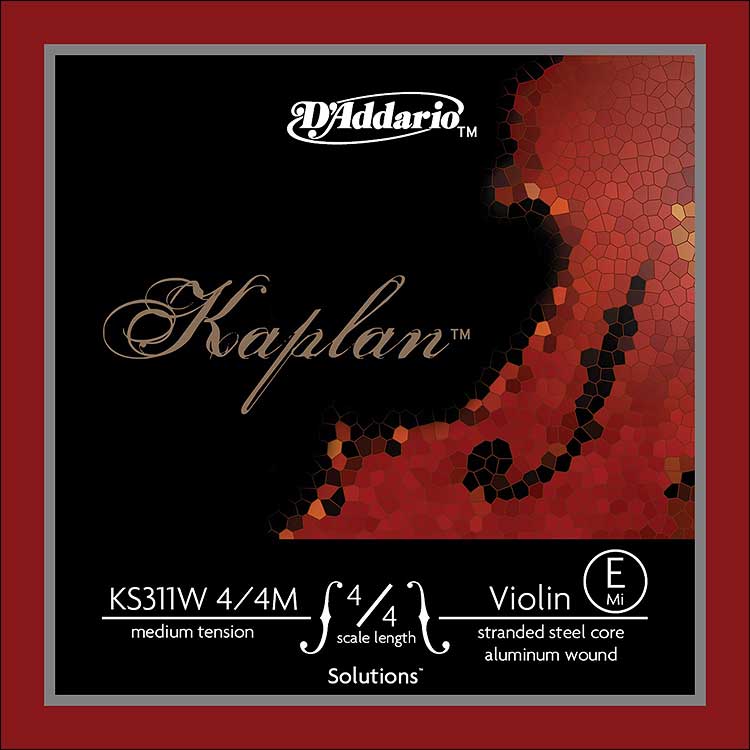 Kaplan Solutions Violin Non Whistling E String - aluminum/steel: