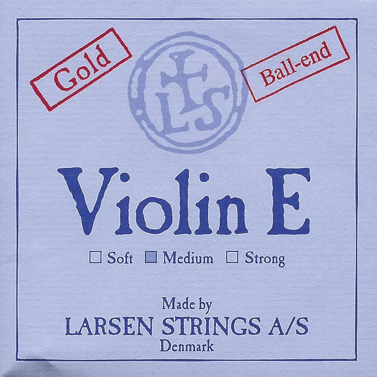 Larsen Violin E String - gold-plated: Medium, ball end