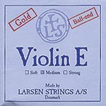 Larsen Violin E String - gold-plated: Medium, ball end