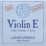 Larsen Violin E String - gold-plated: Medium, loop end