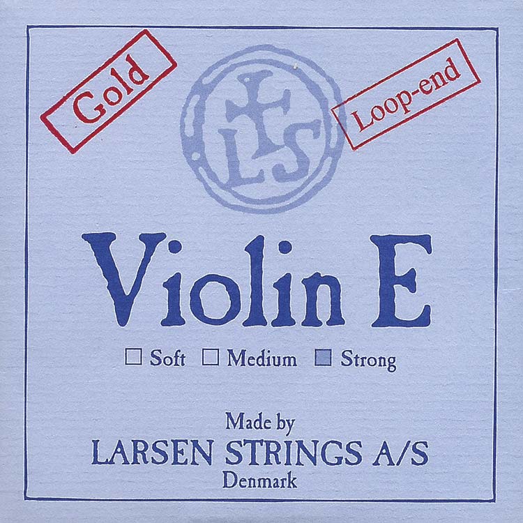 Larsen Violin E String - gold-plated: Strong, loop end