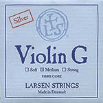 Larsen Violin G String - silver/spiral alloy: Medium