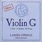 Larsen Violin G String - silver/spiral alloy: Strong