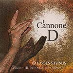 Il Cannone Violin D String - silver/synthetic: Medium