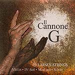 Il Cannone Violin G String - silver/synthetic, Medium