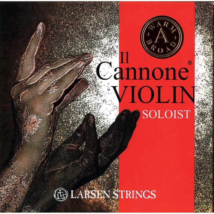 Il Cannone Soloist Violin String Set with Warm and Broad A - Medium with Removable Ball E
