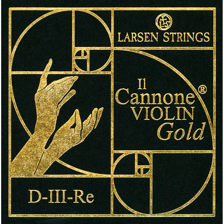 Il Cannone Gold Violin D String - gold/synthetic, medium gauge