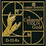 Il Cannone Gold Violin D String - gold/synthetic, medium gauge