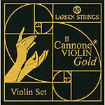 Il Cannone Gold Violin String Set - medium gauge, removable ball E