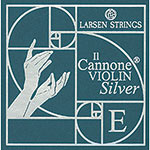 Larsen Il Cannone Silver Violin E, Medium, Removable Ball
