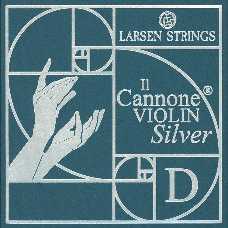 Larsen Il Cannone Silver Violin D String, Medium