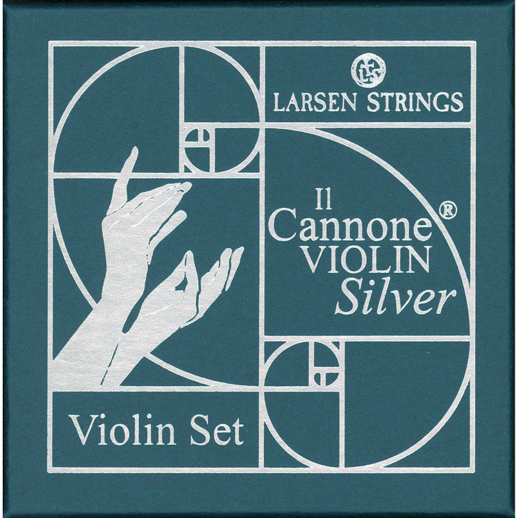 Larsen Il Cannone Silver Violin String Set, Medium Tension