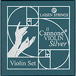 Larsen Il Cannone Silver Violin String Set, Medium Tension