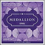 Medallion Steel 1/4 Violin String Set, Ball End E, Medium