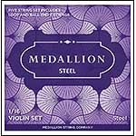 Medallion Steel 1/16 Violin String Set, Ball End E, Medium