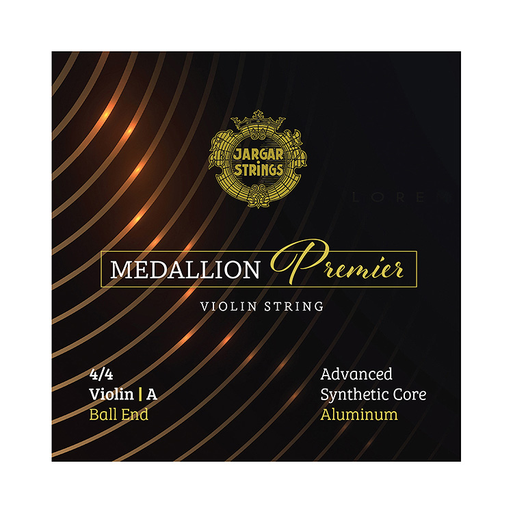 Medallion Premier 4/4 Violin A String, Aluminum/Synthetic