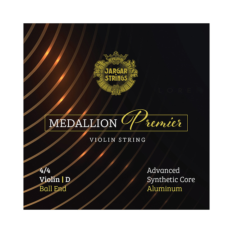 Medallion Premier 4/4 Violin D String, Aluminum/Synthetic