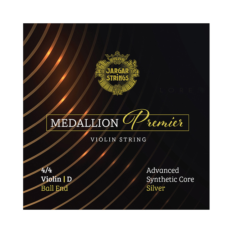 Medallion Premier 4/4 Violin D String, Silver wound on Synthetic