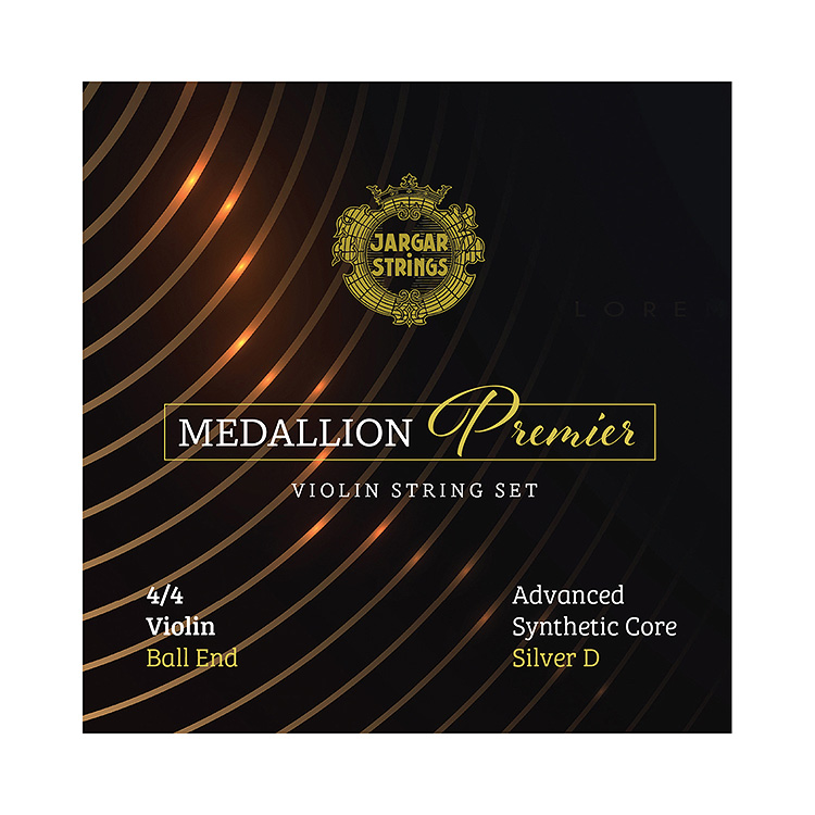 Medallion Premier 4/4 Violin String Set with Silver D