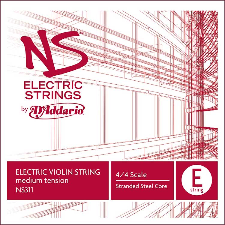 NS Electric 4/4 Violin E String - stranded steel core: Medium