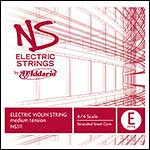NS Electric 4/4 Violin E String - stranded steel core: Medium