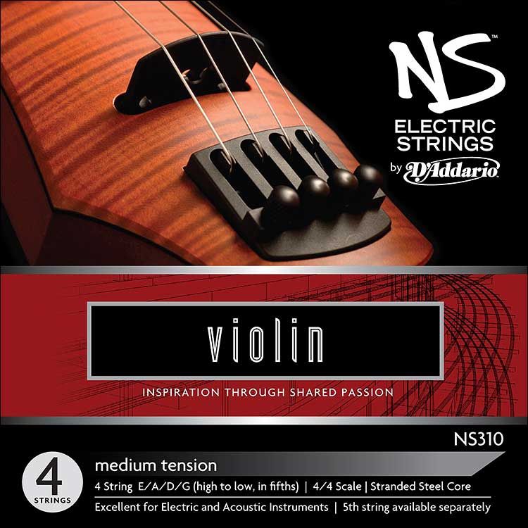 NS Electric 4/4 Violin String Set - Medium