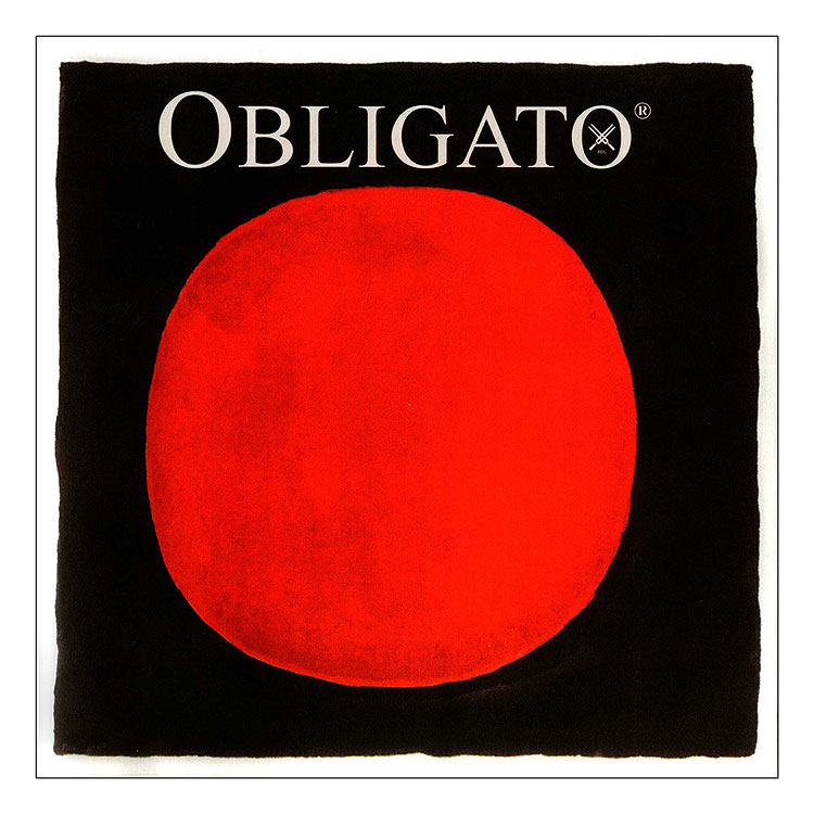 Obligato Violin D String - silver/synthetic: Medium