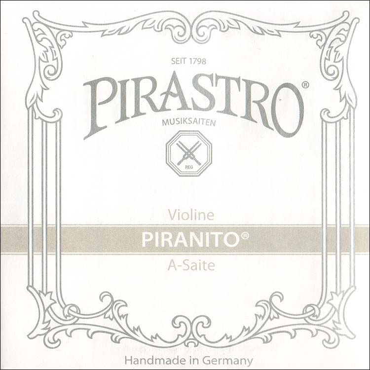 Piranito 3/4-1/2 Violin A String - chromesteel: Medium, ball end